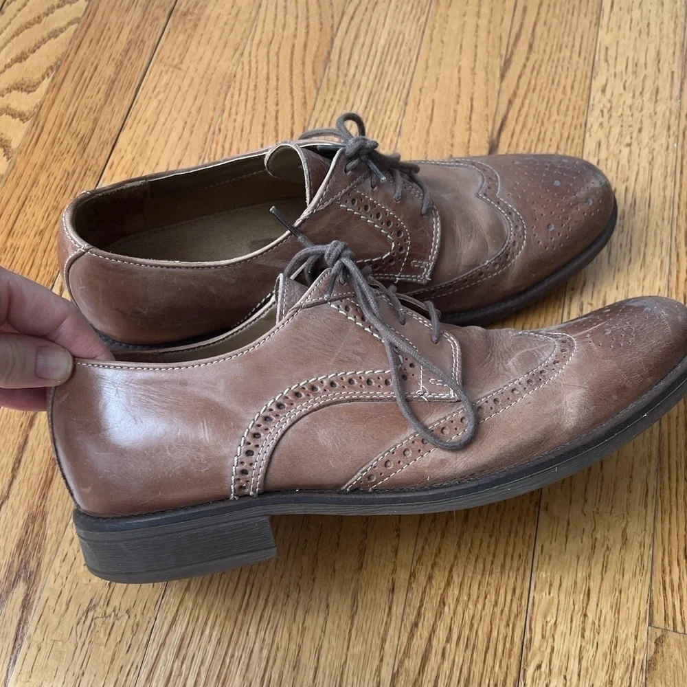 Bostonian Classic Brown Leather Men's Dress Shoes Size 9.5 Dress Workwear